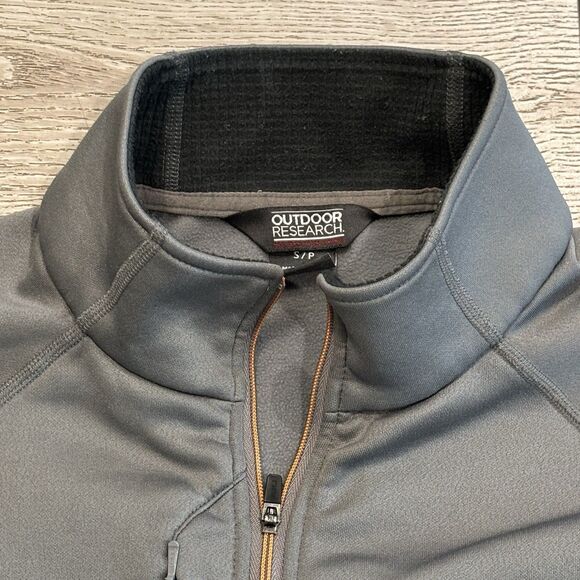 Outdoor Research 1/4 Zip Sweater Mens Small Gray Casual Outdoors Active Hiking - Picture 3 of 8